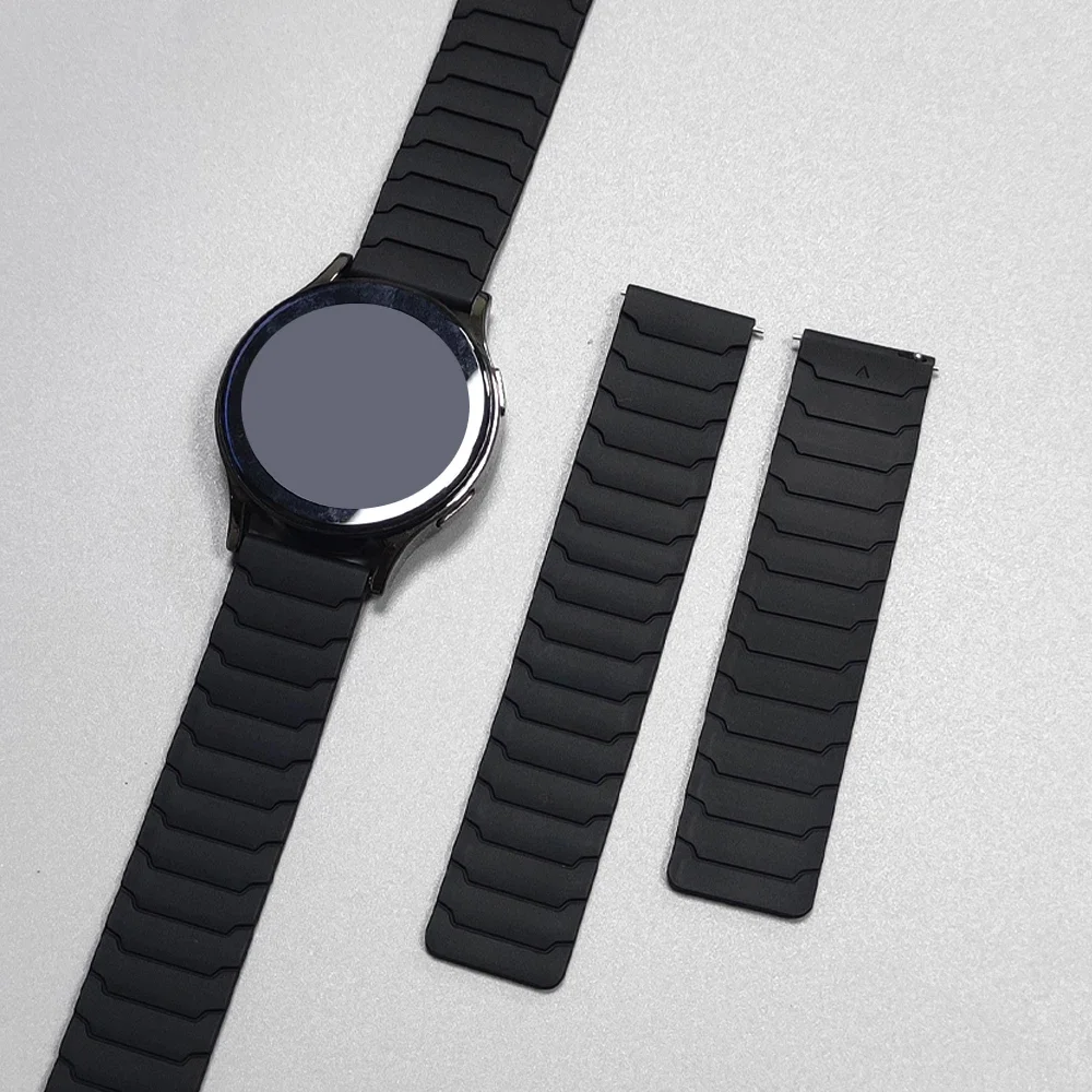 Magnetic Sports Silicone Watch Strap - 20mm/22mm
