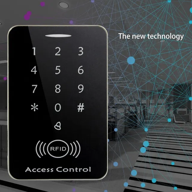Hot RFID Keypad Standalone Touch Screen Backlight Access Control Card Reader with Digital Keypad 10PCS Keys Card Dropshipping 3