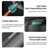 800W Electric Trimmer 33000RPM Woodworking Compact Wood Router Tool Copper Motor 6-Speed Adjustable DIY Milling Trimming Machine 5