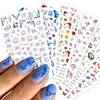 Luxury Nail Design Colorful Butterfly Nail Sticker 3D Fruit Floral Nail Art Slider Geometric Nail Art Accessories Sticker 2