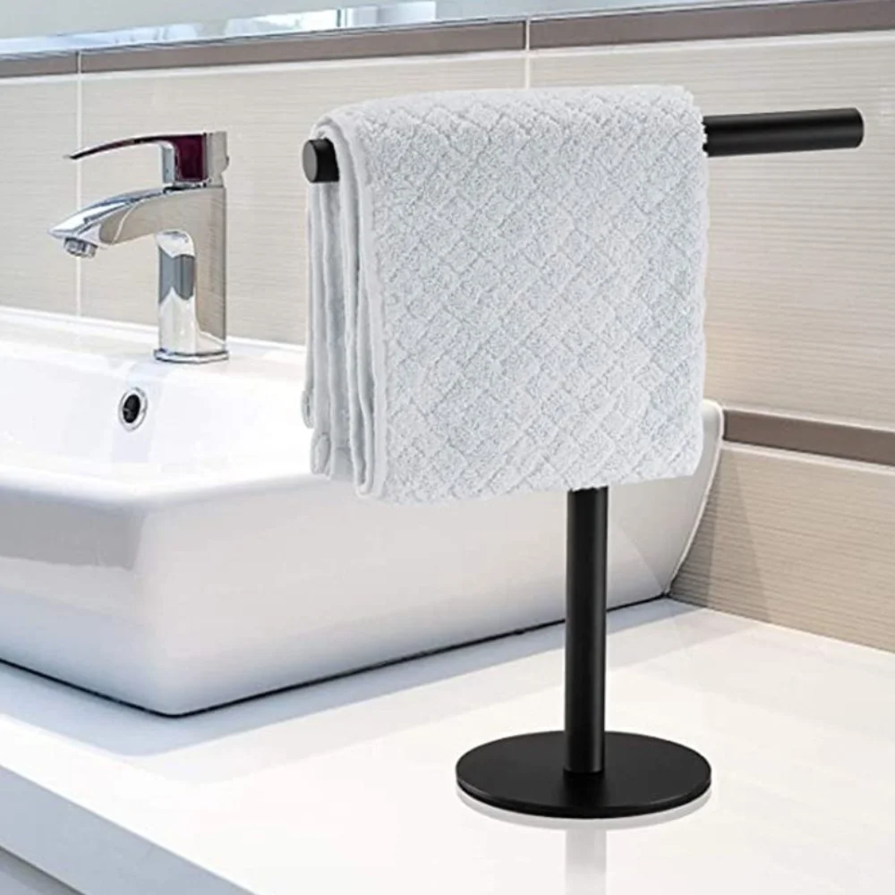 304 Stainless Steel Towel Racks Countertop Vertical Floor To Floor Towels Rod Bathrooms Toilet Tissue Rack Kitchen Hanging Rack