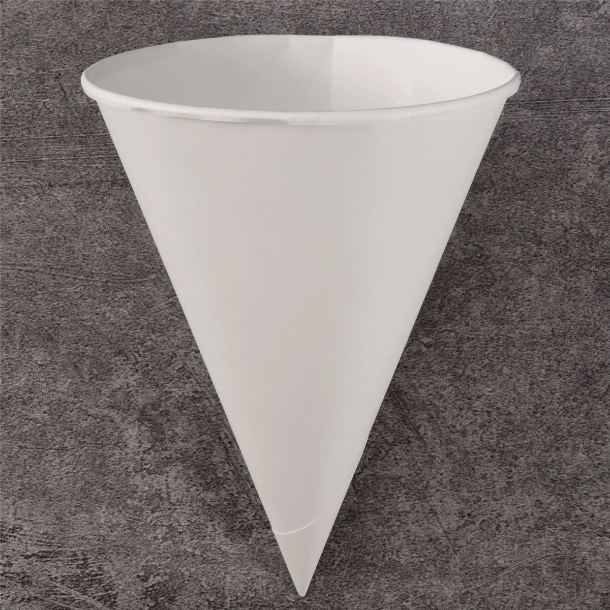 White Paper Cone Cups, Snow Cone Cups,Coated Leakproof Paper Cups for , Shaved Ice, Water 200Pcs