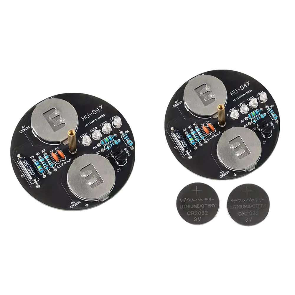 DIY 전자 키트 LED 자이로 DIY 용접 키트, 회전 랜턴, 배터리 없음