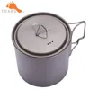 Toaks Titanium Pot 550ml 650ml Ultralight Portable Camping Picnic Pot Cookware 2