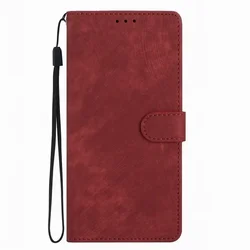 Premium Soft Leather Wallet Case with Stand and Photo Frame Slot - P8 Lite 2015 (Red PD)
