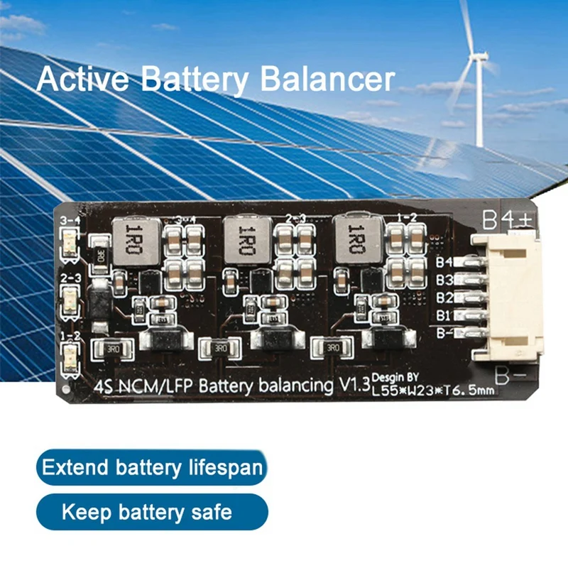 10X 4S Li-Ion Lipo Lifepo4 LFP Battery Active Equalizer Balancer BMS 1.2A Balance Energy Transfer Board