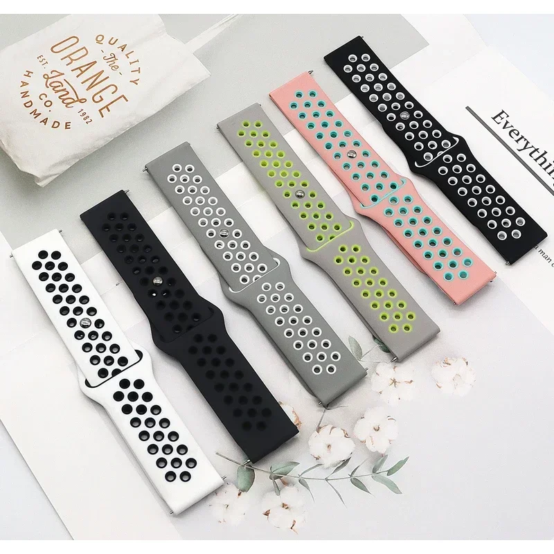 Premium 22mm Silicone Watchband Strap - Ocean Sport Edition