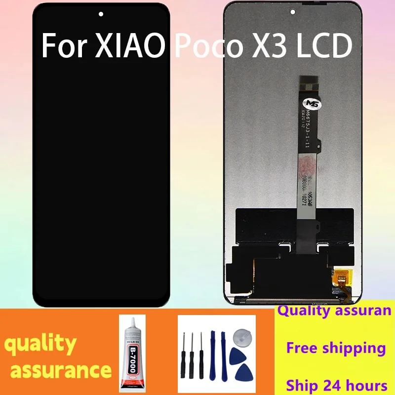 

ЖК-дисплей для Xiaomi Poco X3 Pro, Замена сенсорного экрана, дигитайзер в сборе, 6,67 ", 100% тестирование