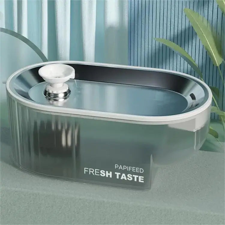 

PAPIFEED Geometric Aesthetics Design Pet Water Purifier 2.5L+Filter -14 Accessories [USB Style] Meal Dispenser Water Bottle Wat