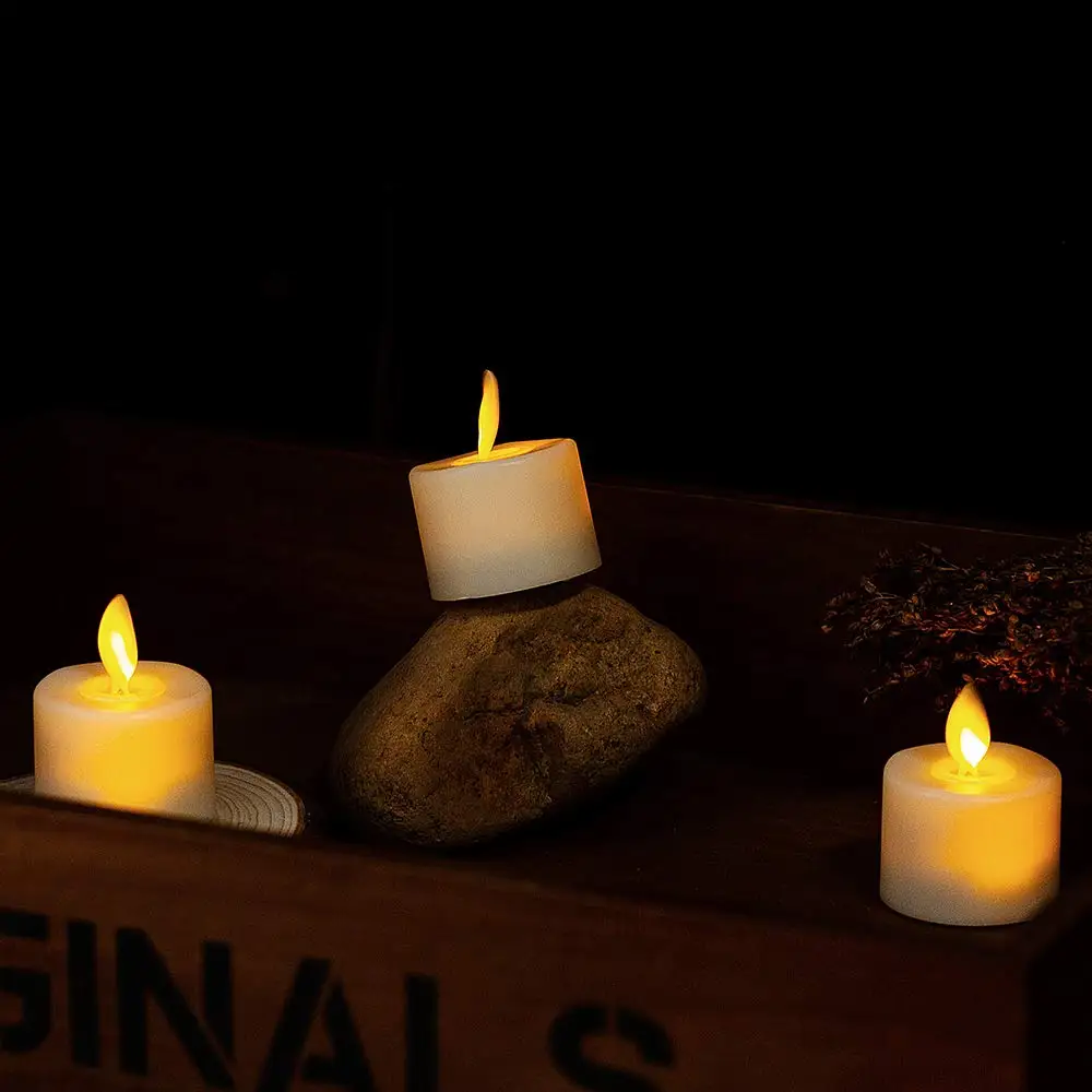 Flameless Moving Wick LED Candles with Remote 4