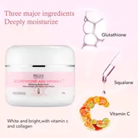 AILKE Kit de glutathion et de vitamine C, avec lotion blanchissante, crème hydratante, savon éclaircissant, huile spa, crème pour le corps scintillante 3