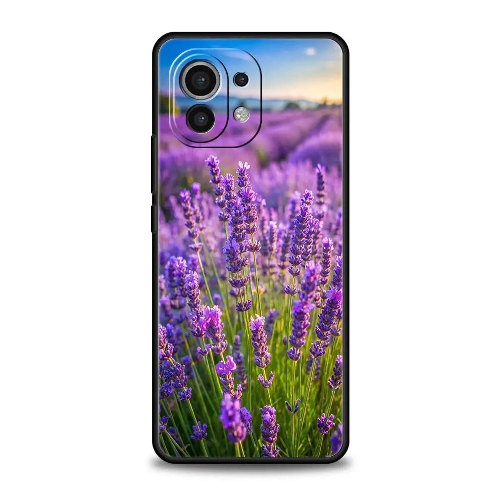 Lavender Purple Flower Soft TPU Phone Case