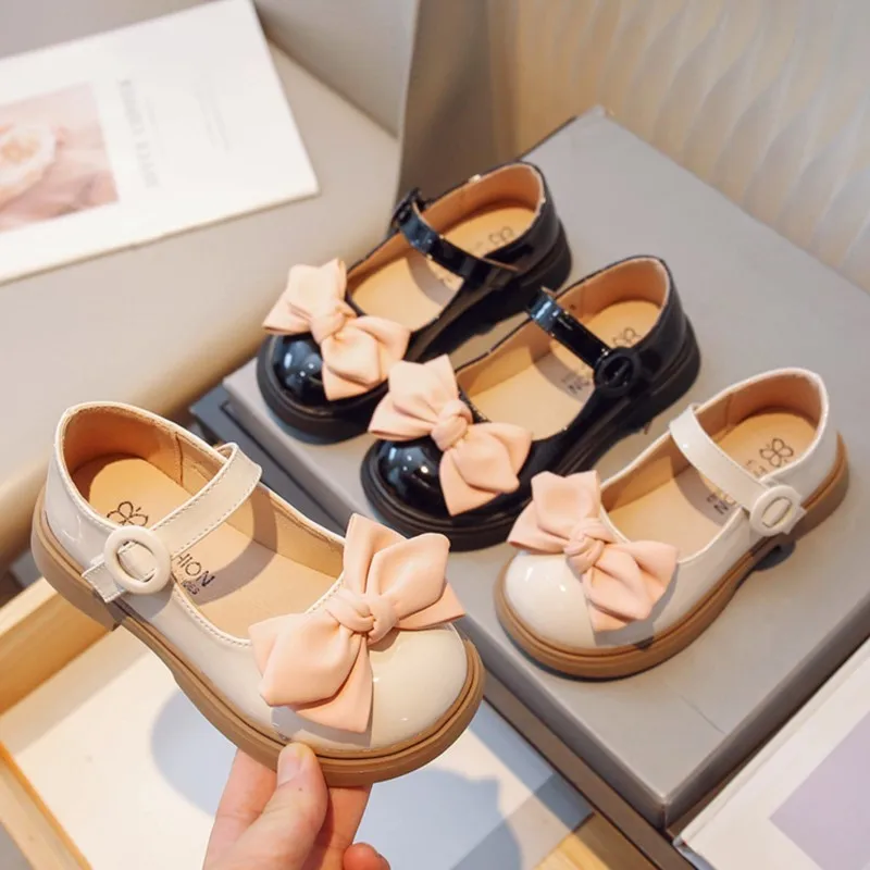 

Spring Autumn Girls Oxford Shoes Bow Patent Leather Shoes for Kids Children's Mary Janes Platform Dress Shoes Baby Princess 367R