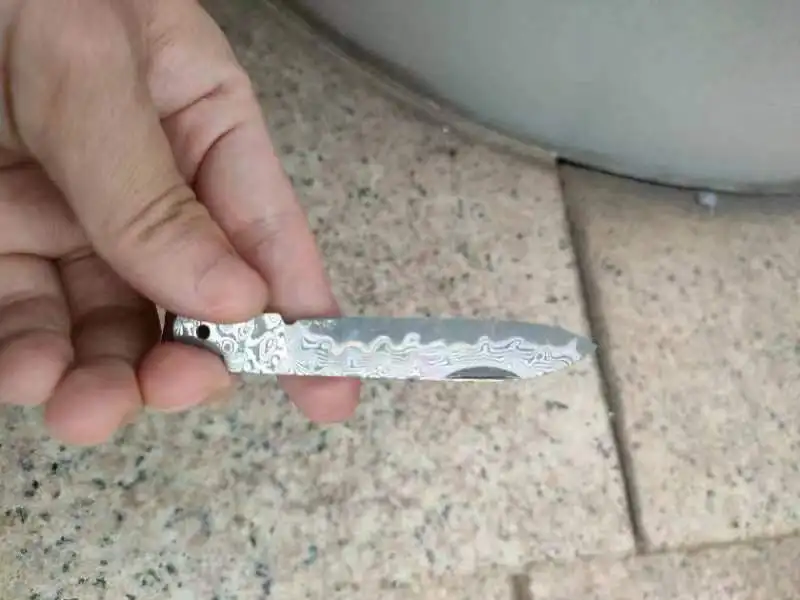 1PieceReplacementVG10CoreDamascusBladefor91mmSwissArmyKnife