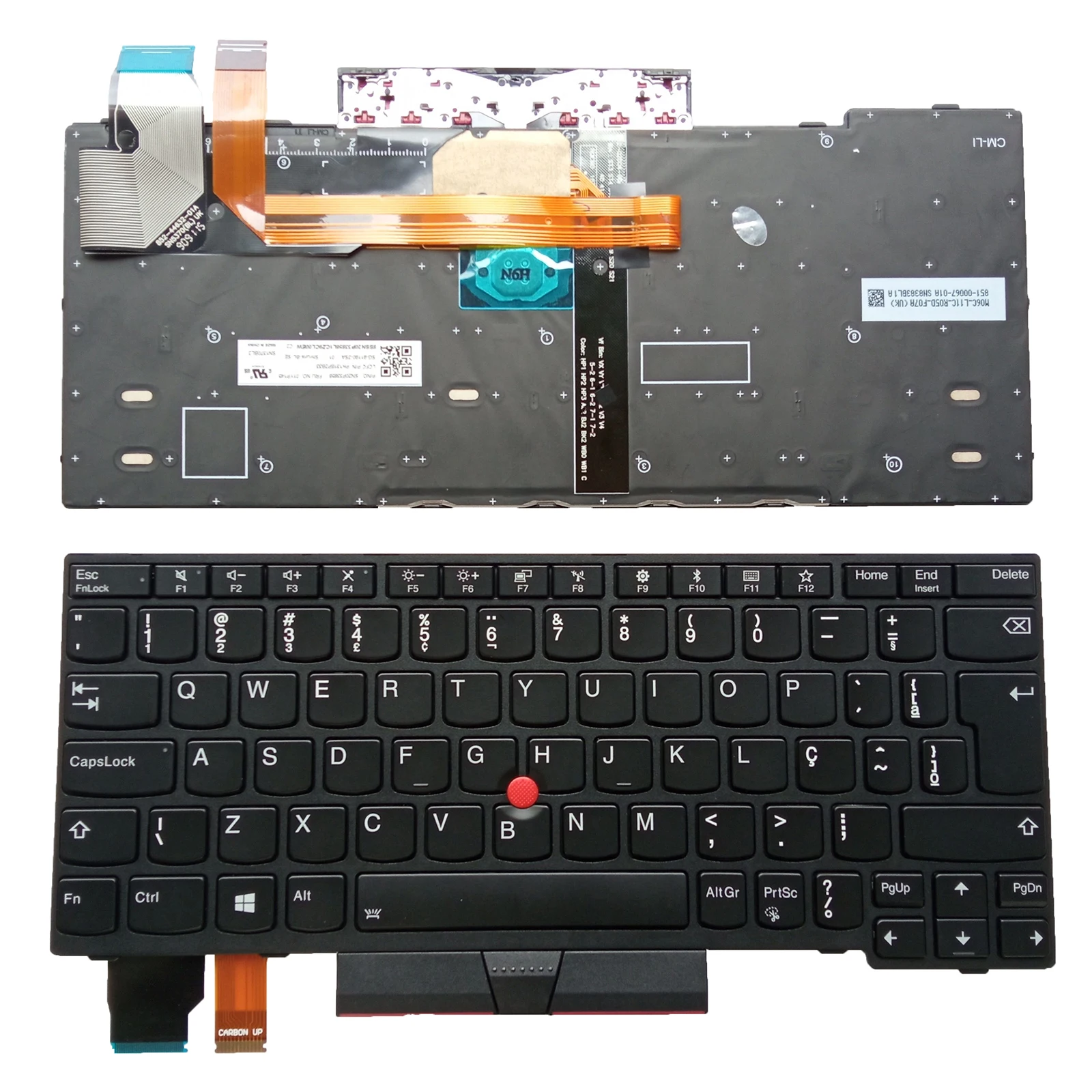 Br Brasi Nuovo Per Lenovo Thinkpad X280 (20Kf 20Ke) A285 X395 X390 Tastiera Retroilluminata