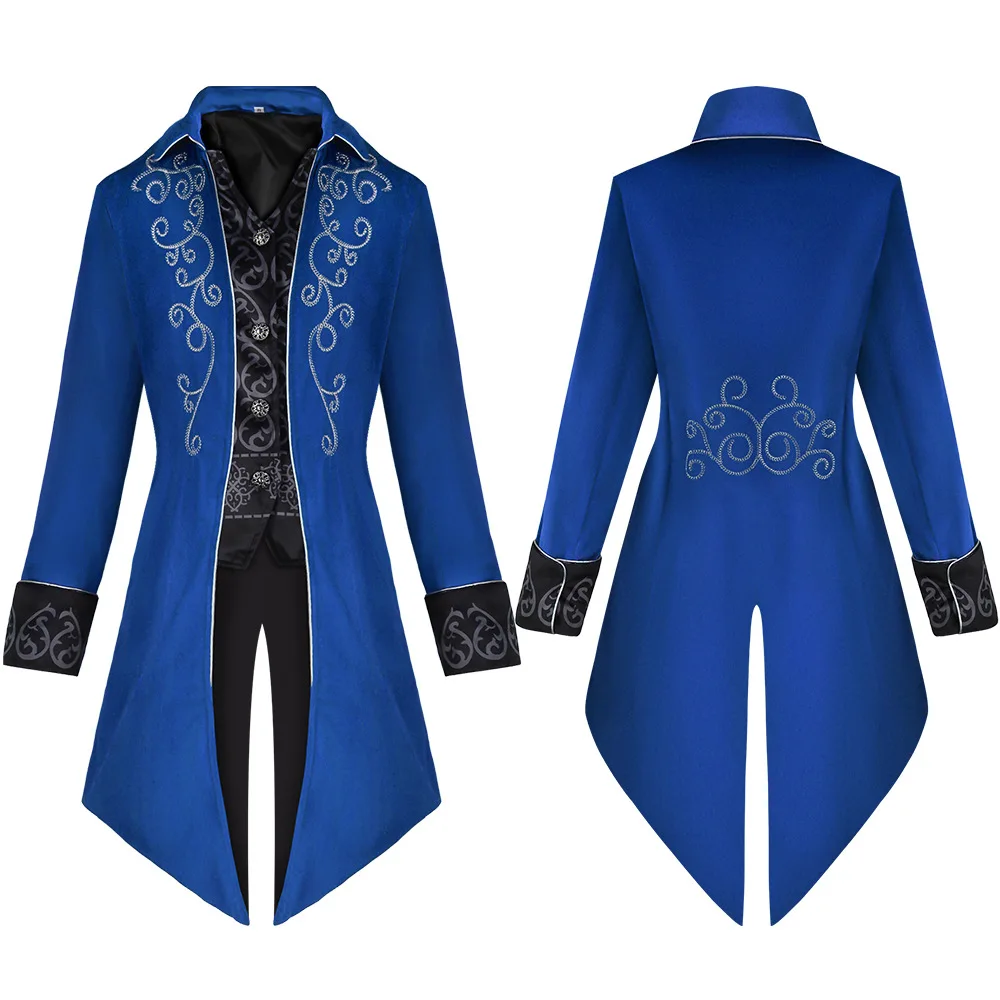 Vintage Gothic Vampire Renaissance Theatrical Performance Coat