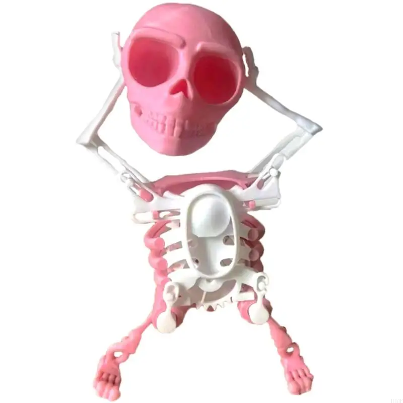 Skeleton Toy 3D Swinging Wind Up 3D Printed for Desk Decoration and Relaxation Desk Decoration