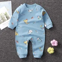 0-2 Age Baby Clothes Cartoon Long Sleeve Climbing Clothes Spring Autumn Newborn Underwear Jumpsuit Infantil Bodysuits Pajamas 4