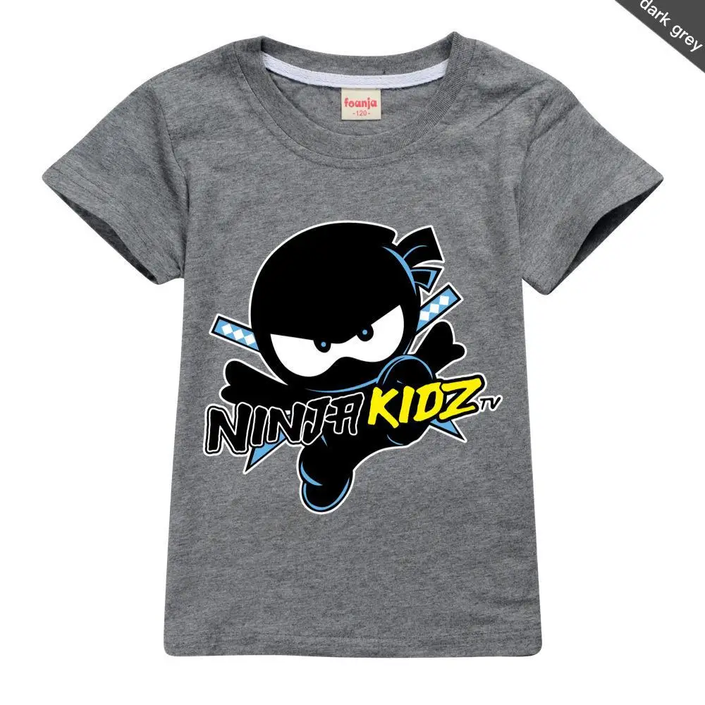 NINJA KIDZ 3D T Shirt Casual Summer Short Tees Kids Cartoon Graphic T Shirts Boys Clothing Harajuku Anime Tshirt 2-16 Years 4