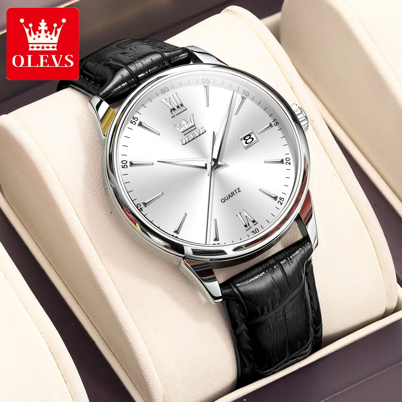 ساعات OLEVS الفاخرة الراقية للرجال ، ساعات الفولاذ...