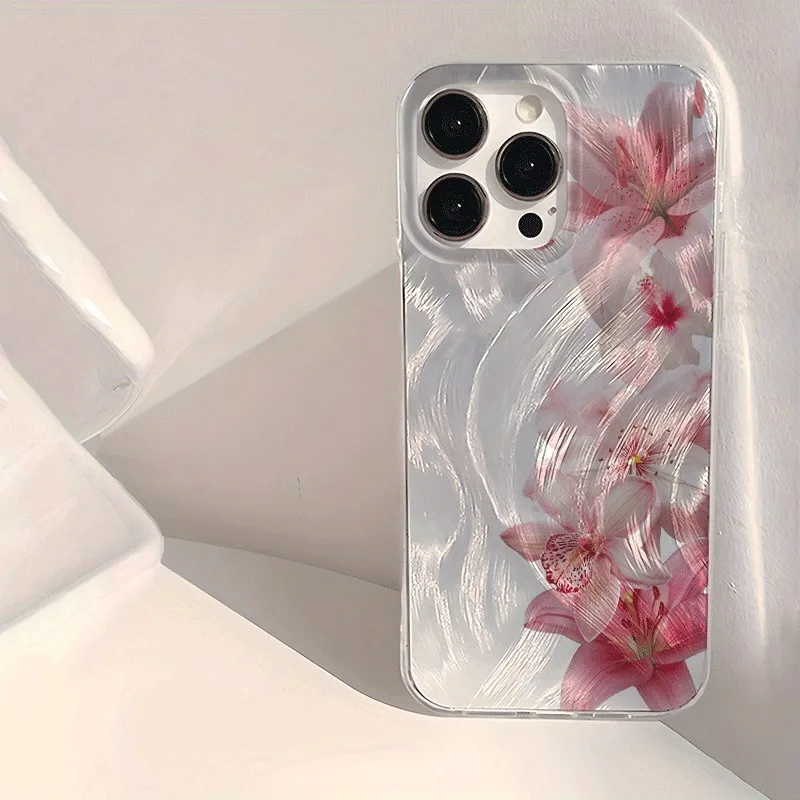 Elegant Pink Orchid Pattern Phone Case Cover