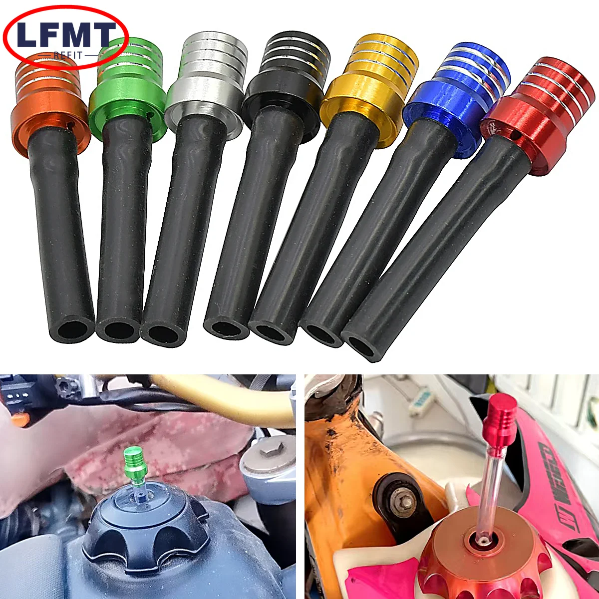 

Universal CNC Aluminum Fuel Tank Air Vent Gas Cap oil Vent For CR CRF YZ YZF K.T.M RMZ KXF KAYO BSE Motocross Dirt Pit Bike ATV