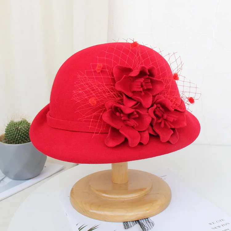 Wool Felt Beret Cap 