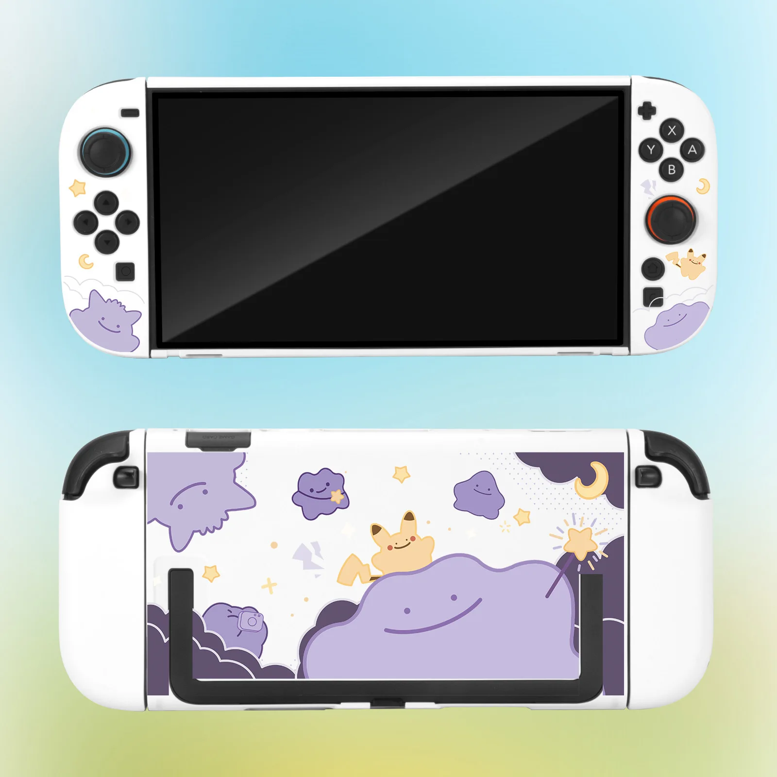 Matte Hard Shell Protective Case with Ditto Pattern for Handheld Game Console