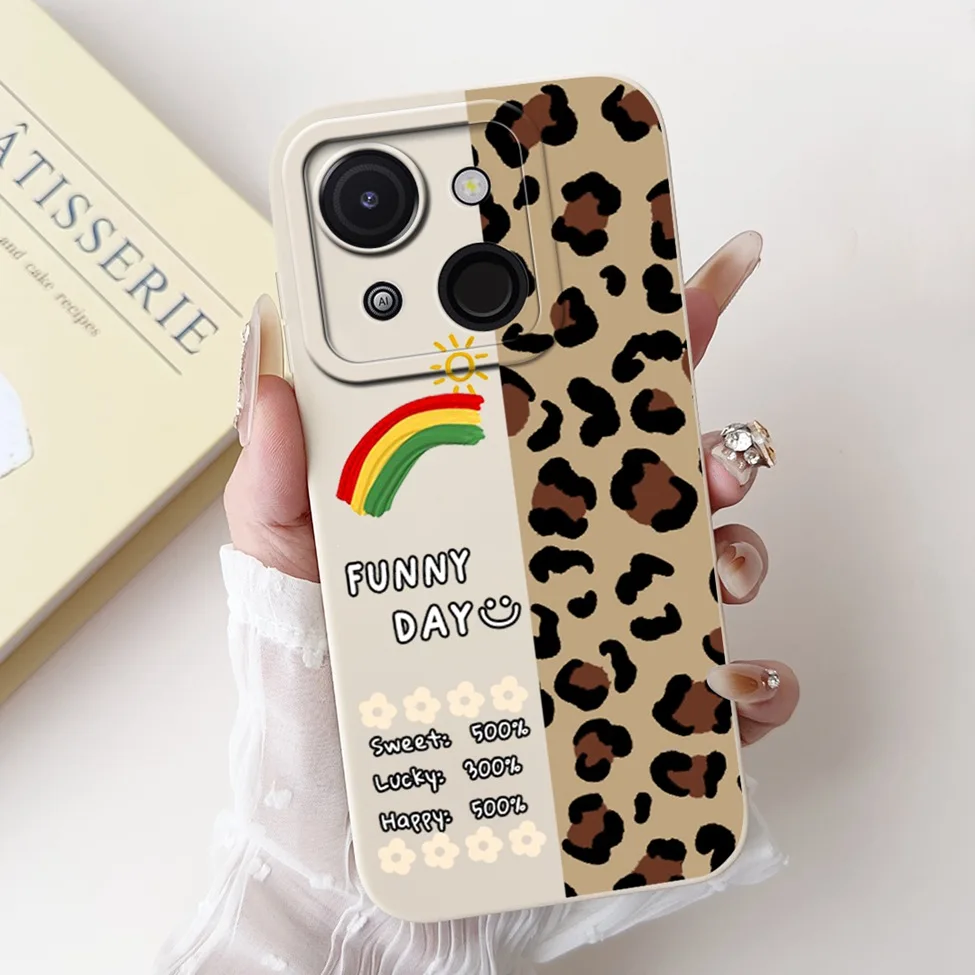Cute Cat & Floral Silicone Phone Case - Stylish Protective Bumper