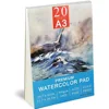 Watercolour Paper A3/A4/A5 300gsm - Professional Artists Water Colour Pad with 20 Sheets - Art Paper for Mixed Media Drawing 1