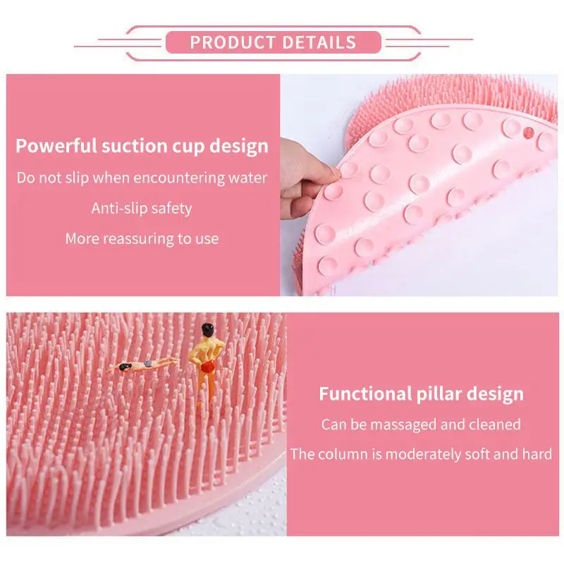 Wall-Mounted Exfoliating Shower Scrub Pad