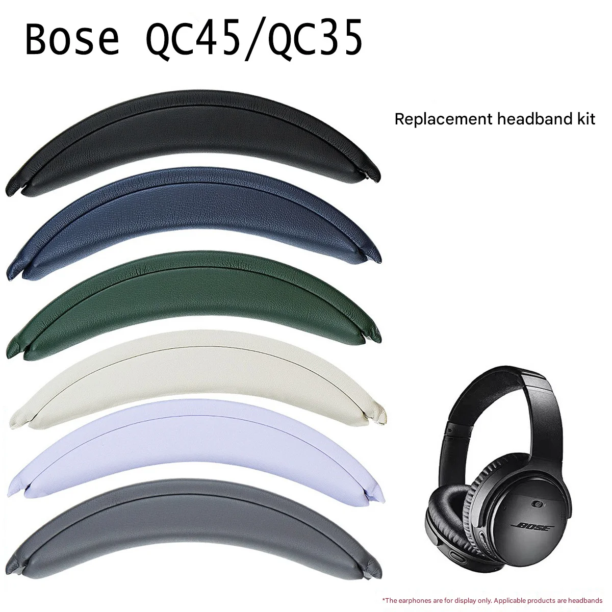 Abnehmbares Kopfband für Bose QuietComfort QC35 QC35II QC45 Kopfhörer, Ersatz-Kopfhörer im neuen Design