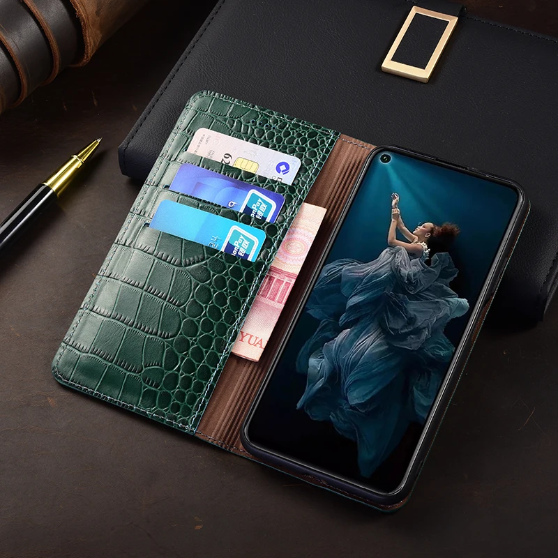 Luxury Leather Wallet Flip Cover - Book Style Phone Case