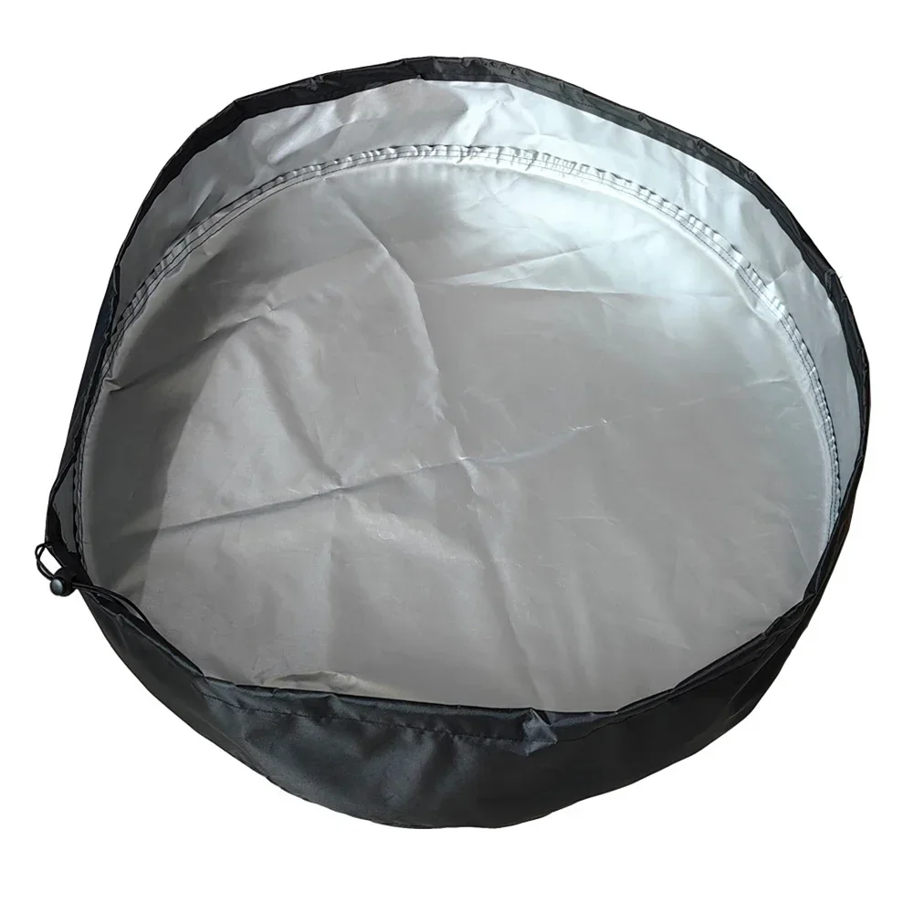 65x10cm Outdoor Bucket Lid Water Trash Can Covers Storage Tank Sofa Dust Cover Water Tank Protection Lid Rain Collect Tool Garde