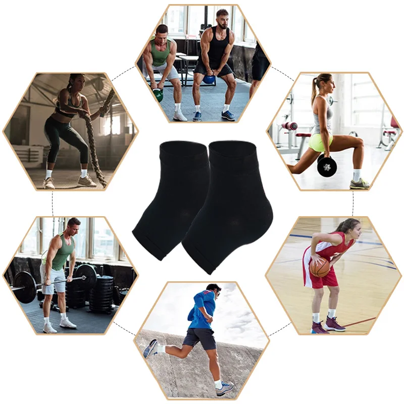 Medical Fasciitis Compression Ankle Socks Men and Women Outdoor Running Nylon Anti-sprain Pain Relief Protector 2pcs/Pair Ankle Socks Ankle Support Compression Socks Ankle Support Brace