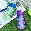 600ML Children's Water Bottle for Summer Student Drinking Bottle Plastic Sports Water Bottle Portable Anti-fall and Leak Proof 5