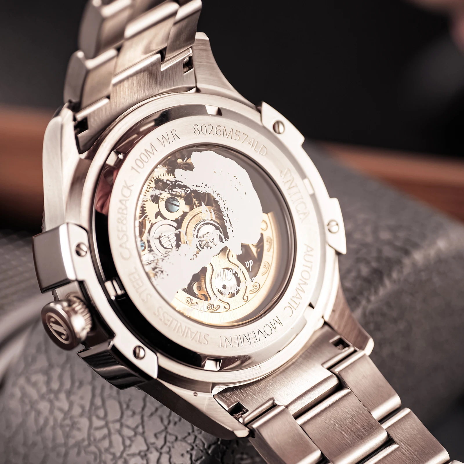 自動巻き 腕時計 OBLVLO ステンレススチール メンズ カラーシルバー 機械式腕時計 メンズ 40代 50代 オマージュウォッチ 自動巻き