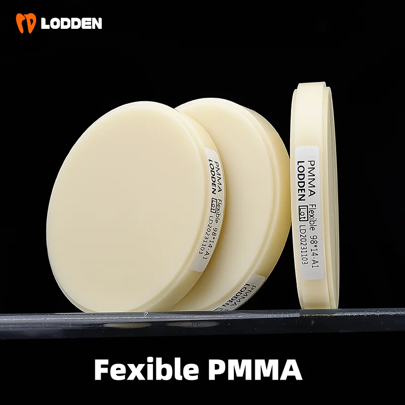 

1pcs PMMA Block Flexible Dental Lab Materials Resin Disc Open System (98mm)*10-25mm for dental lab CAD/CAM A1/A2/A3