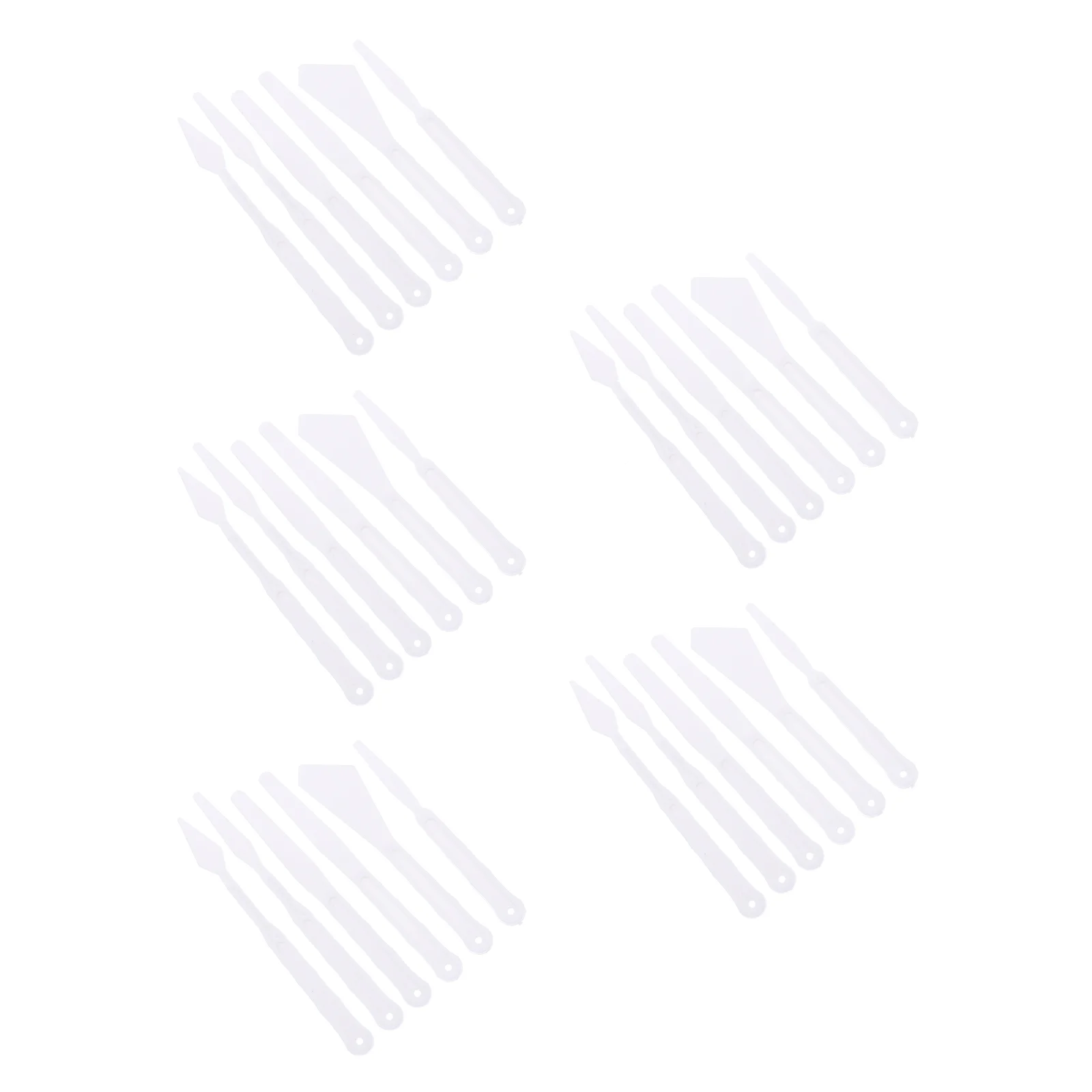

30pcs Long Handle Oil Painting Spatula Portable Painting Color Mixing Spatula