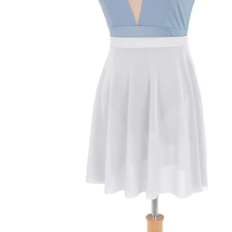 

Ballet Dance Skirt Female Adult Practice Suit Short Elastic Chiffon Skirt Elegant Ballet Tutus for Women Dancewears S22012