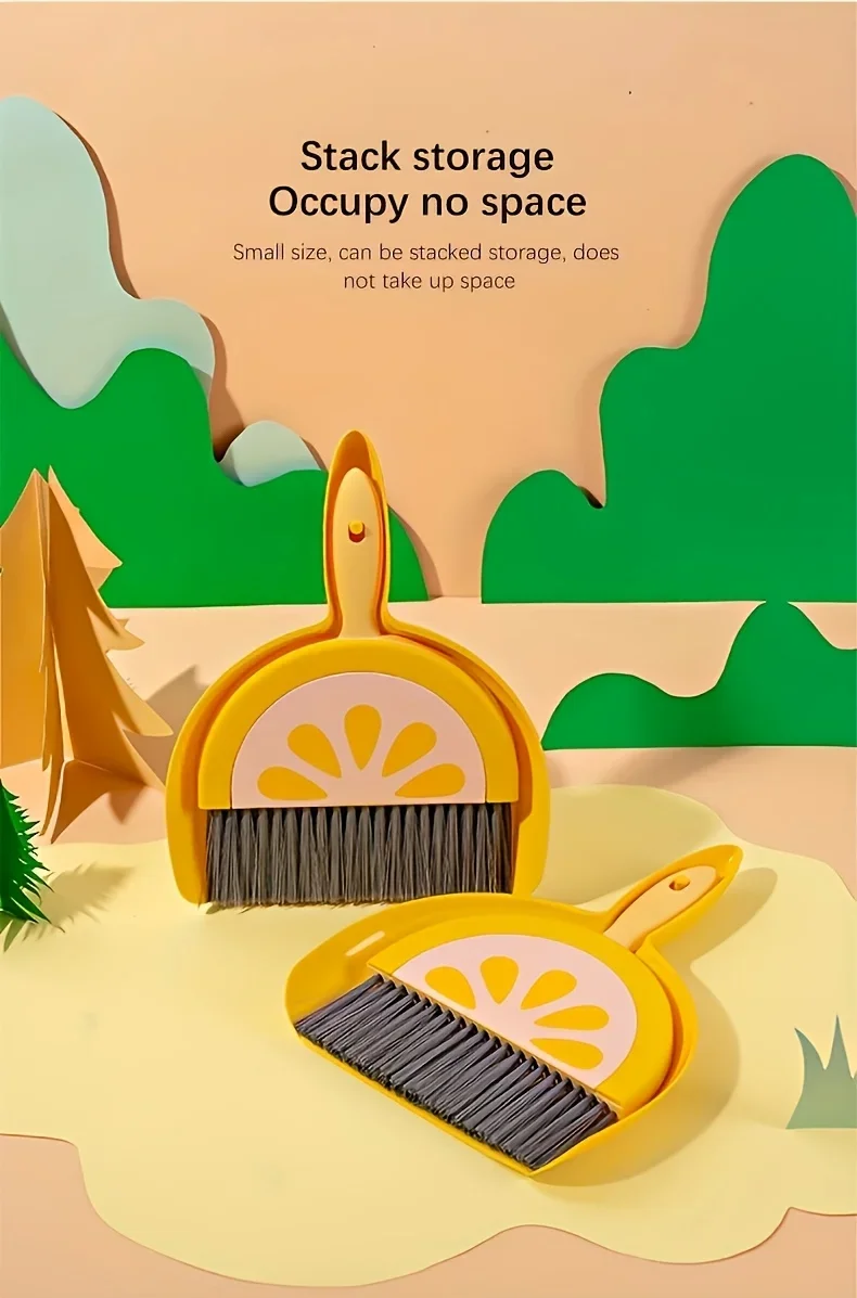 Portable Mini Cleaning Brush and Dustpan Set