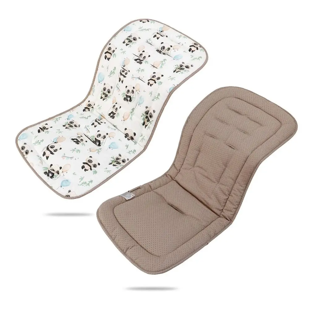 Soft Baby Stroller Cushion Comfortable Cartoon Printed Baby Pram Seat Mat Cotton Breathable Dining Chair Cotton Pad