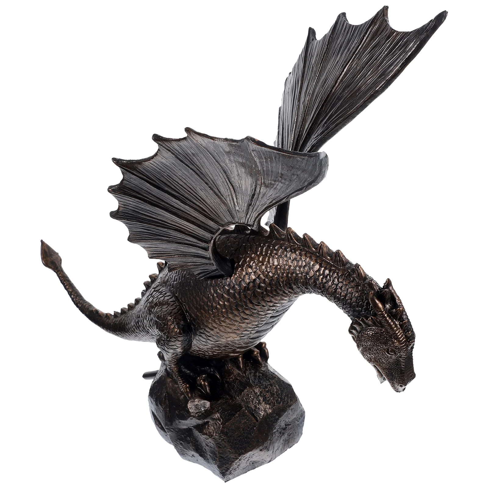 

Fountain Dragon Statue Tabletop Waterfall Lawn Ornament Garden Decoration Spray Nozzle Outdoor Resin Yard