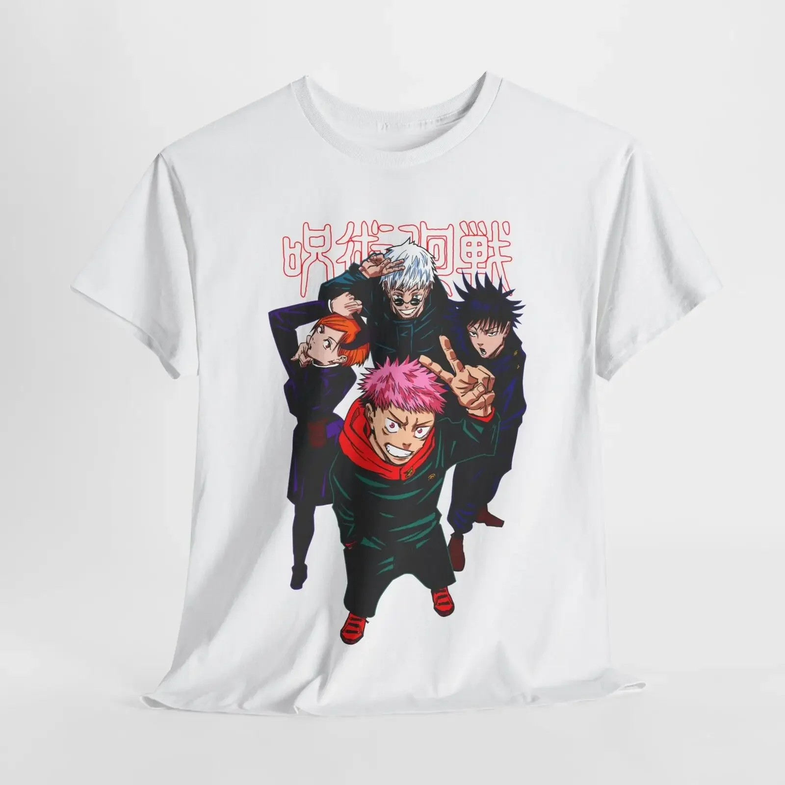 

Gojo Satoru Nobara Itadori Jujutsu Kaisen T-Shirt Anime Japanese Tee Shirt JJK