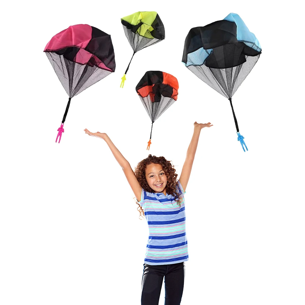 Classic Educational Assemble Toy Hand Throwing Play Soldier Parachute Toys for Kids Outdoor Fun Sports Random 3