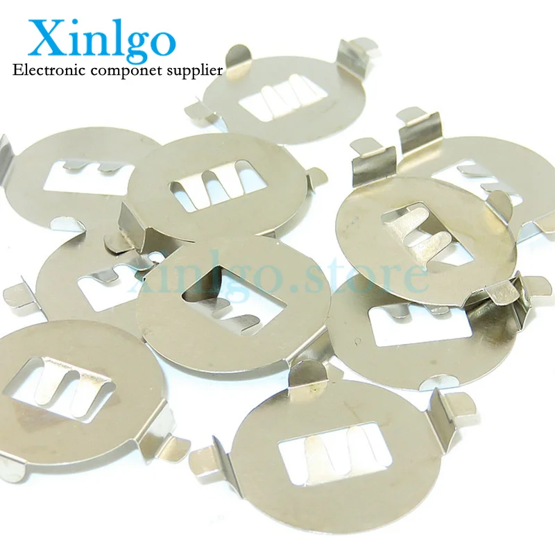 50PCS/LOT CR2032 BATTERY SHRAPNEL 3V button battery shrapnel, SMD Metal Patch, battery button 2032-3