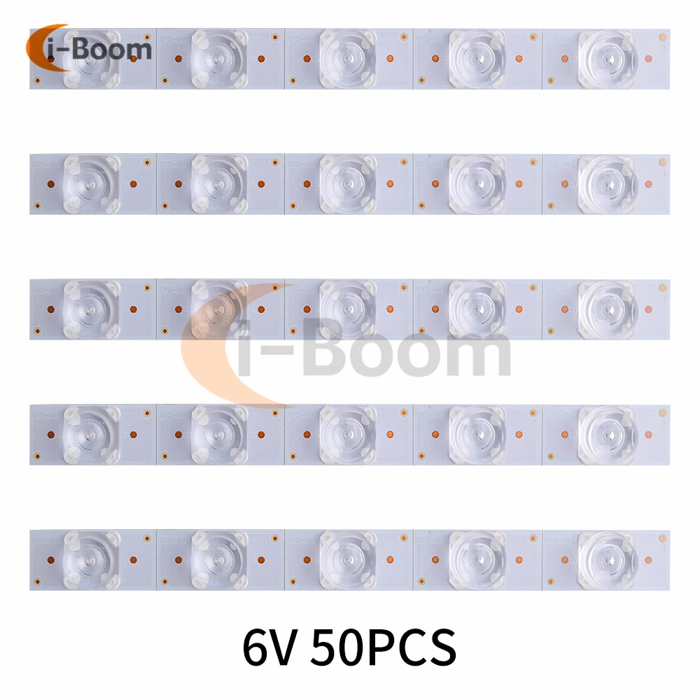 3V 6V LED SMD 램프 구슬 32-65 인치 LCD TV 백라이트 스트립 수리를위한 광학 렌즈 Fliter와 발광 다이오드