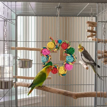 Natural Parrot Swing Toy 1