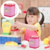 Electronic Toy Washing Machine Child Toys for Toddlers Mini Home Appliance Plastic Puff 1