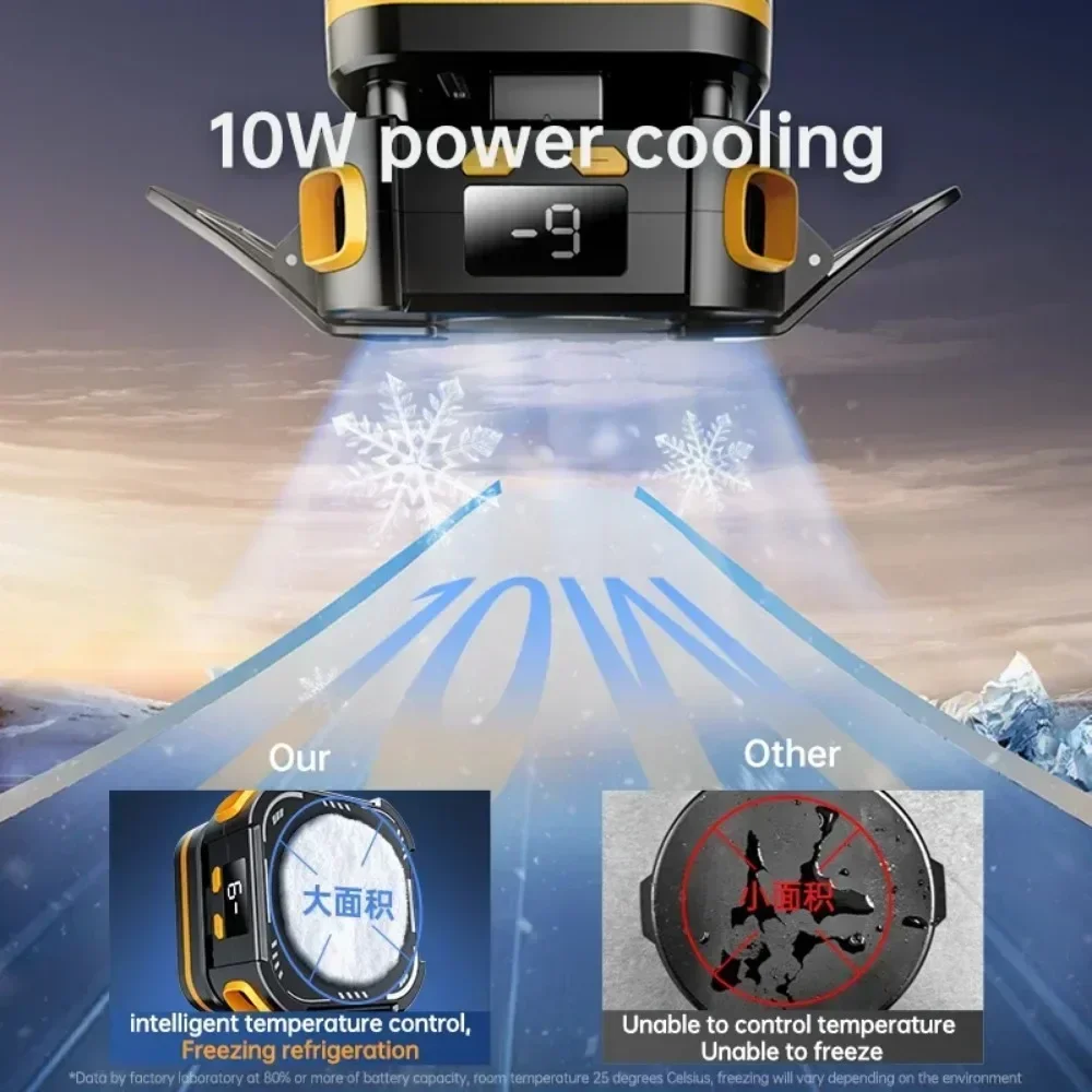 P70 모바일 폰 반도체 냉각 팬 라디에이터 10W 마그네틱 2000mAh 게임 쿨러 아이폰 삼성 안드로이드 유니버설